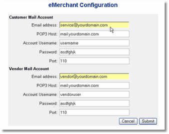 online office emerchant message management vendor management form